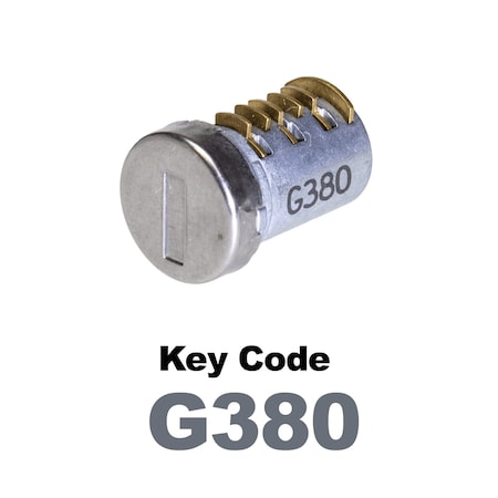 Global Replacement Lock Cylinder, For Non-Master Key Applications, For use in Locks with Key Code G380 KC-SNM-NK-380